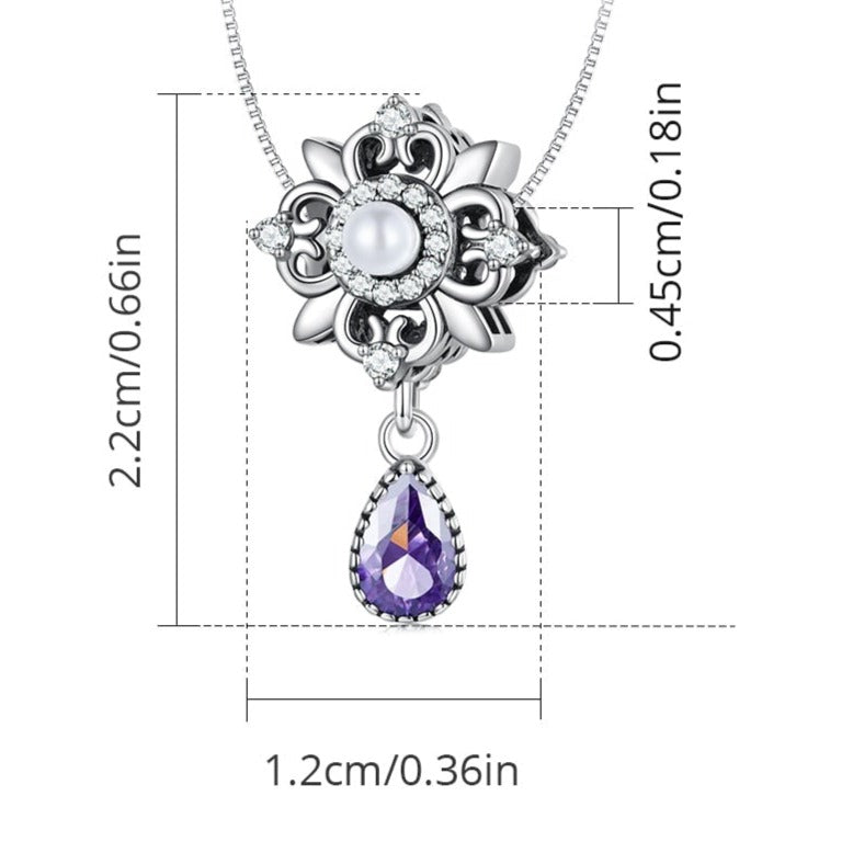 Lucky Kismet Ornate Purple Necklace